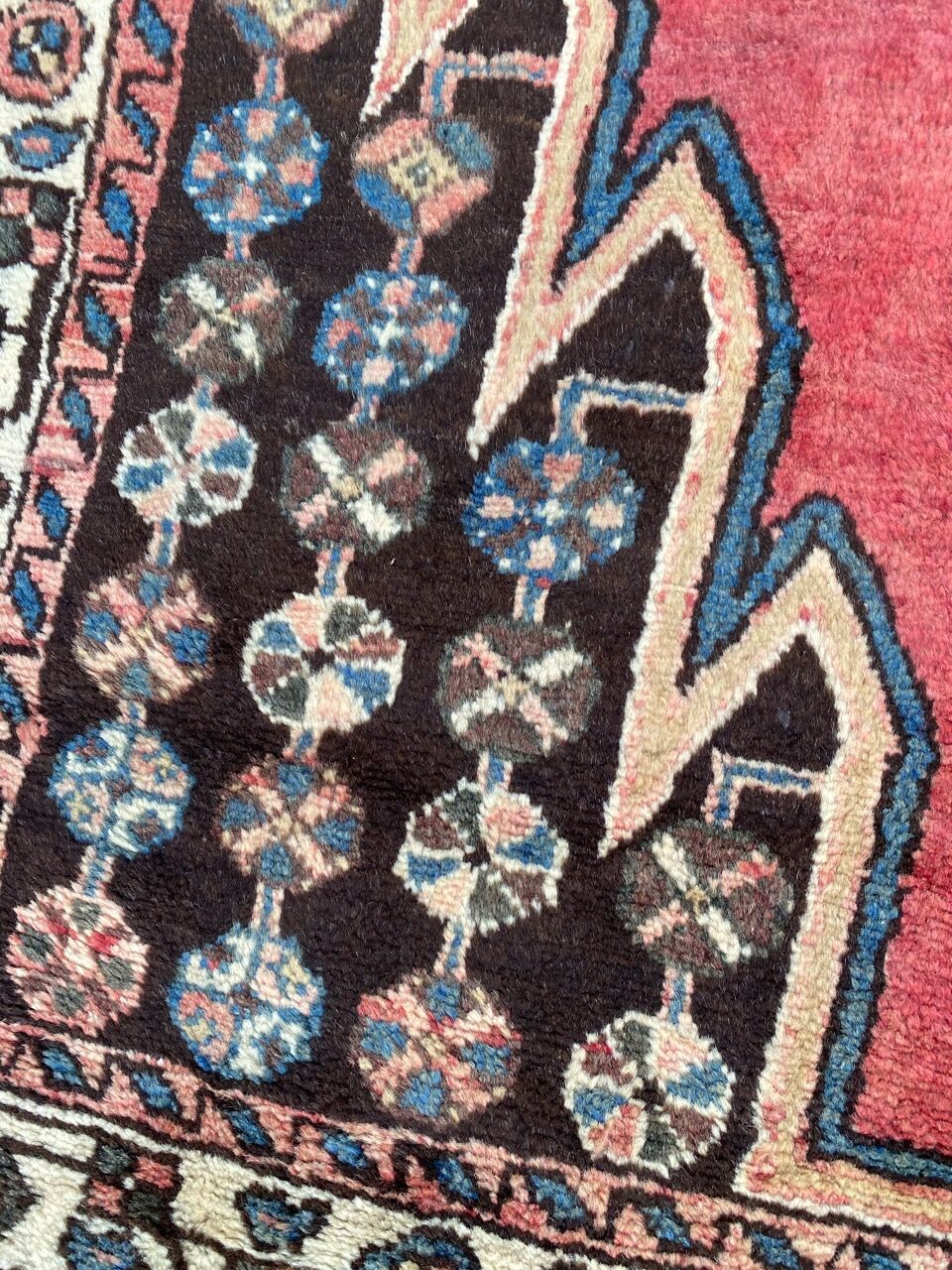 Vintage Persian carpet mazlaghan 126x192 cm