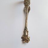 Art Nouveau sugar tongs in solid silver and vermeil