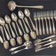 Cutlery set 37 pieces silver metal Art Deco