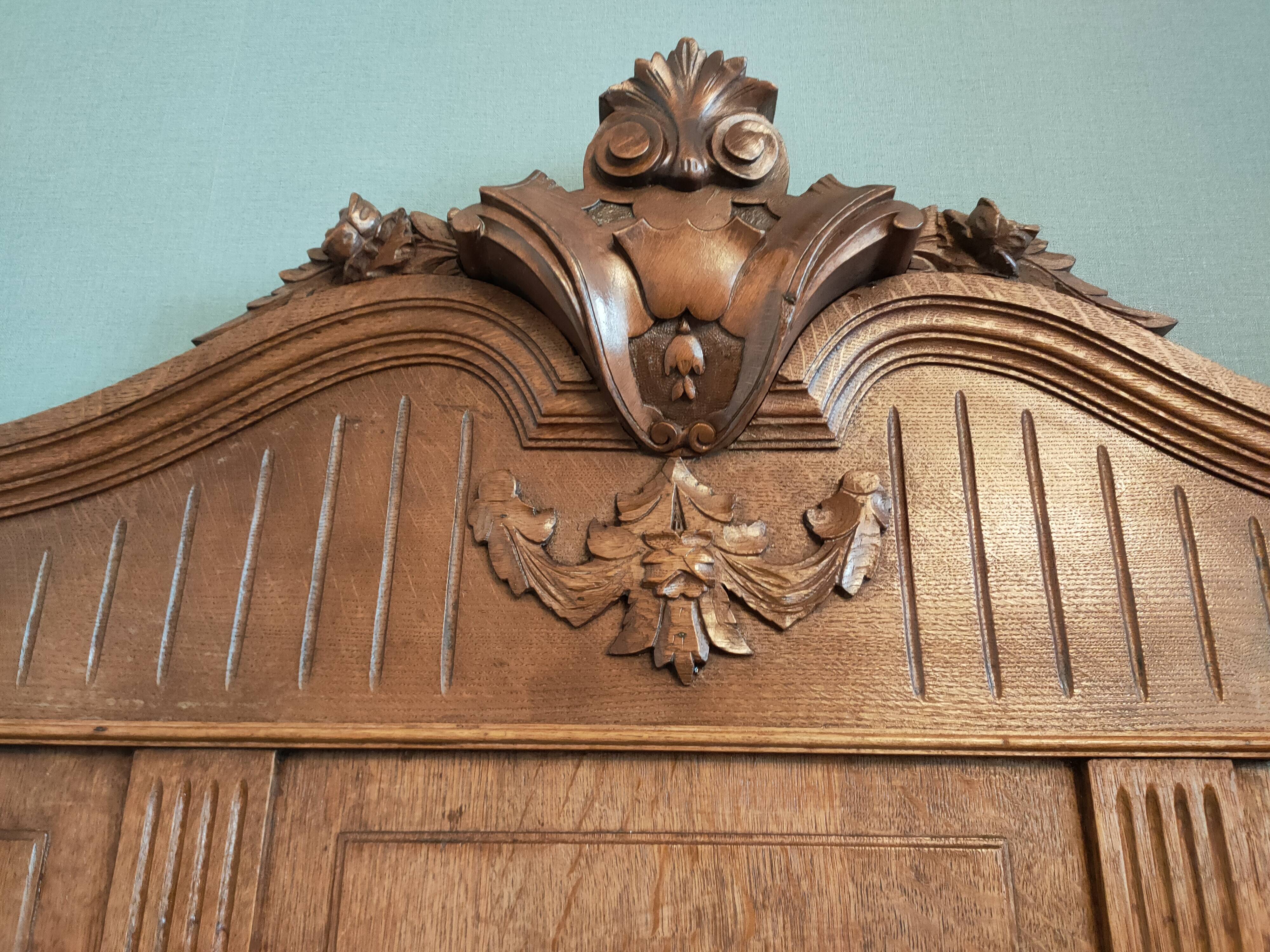 antique headboard