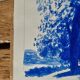 Aquarelle paysage bleu