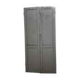 Old double doors made of fir.