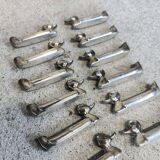 Set of 12 vintage knife rests, place card holders.