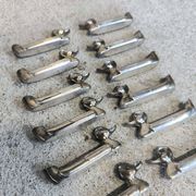 Set of 12 vintage knife rests, place card holders.