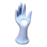 Small vintage ring sizer and purple soliflore