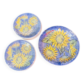 Assiettes céramique italienne modele Tournesol