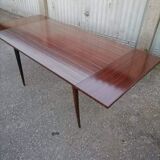 Table formica Mahogany macassar vintage 1960