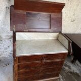 Secrétaire bois et marbre