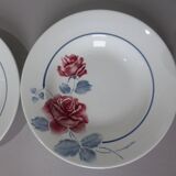 2 assiettes creuses vintage de Digoin Sarreguemines modèle Janick