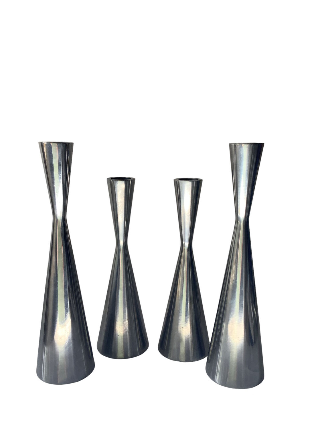 2 Duos of vintage Erika Pekkari candlesticks for Ikea