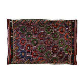 Tapis kilim anatolien fait à la main 316 cm x 194 cm