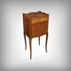 Living room table in marquetry, transitional style between Louis XV and Louis XVI – mid-20th century.