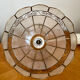 Vintage mother-of-pearl and brass pendant light