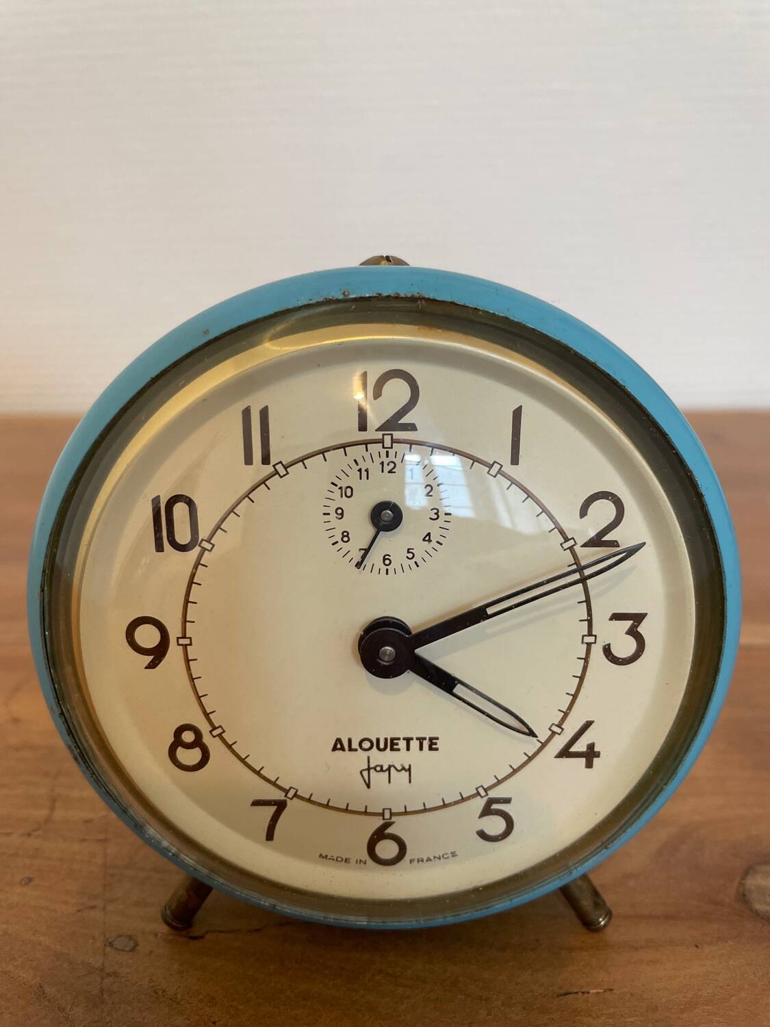 Japy Blue Alarm Clock Alouette Model 60s