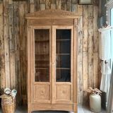 Art Deco display cabinet in oak (renovated)