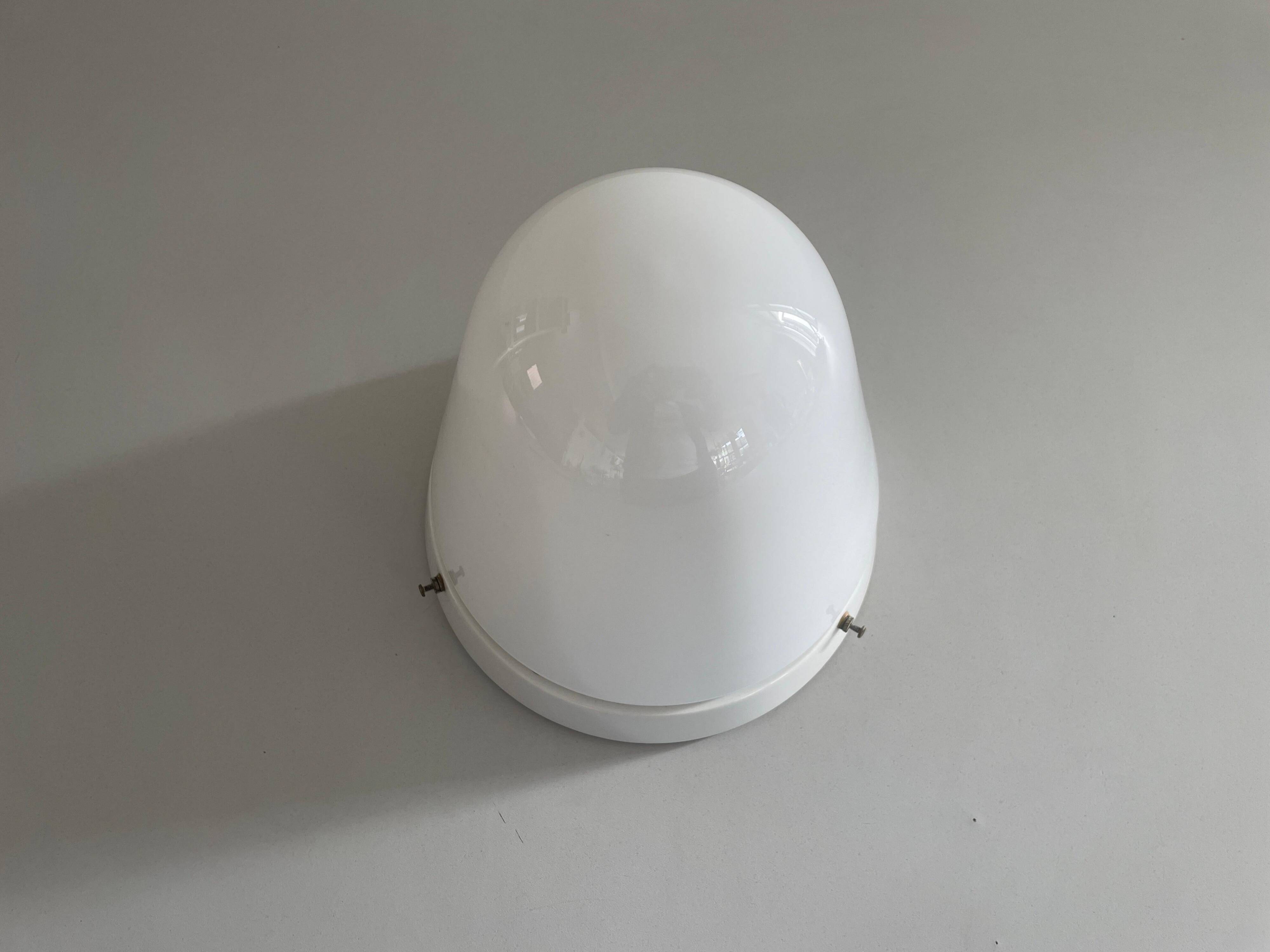 Flush-mounted Art Deco ceiling light with ceramic base, 1940s, Germany