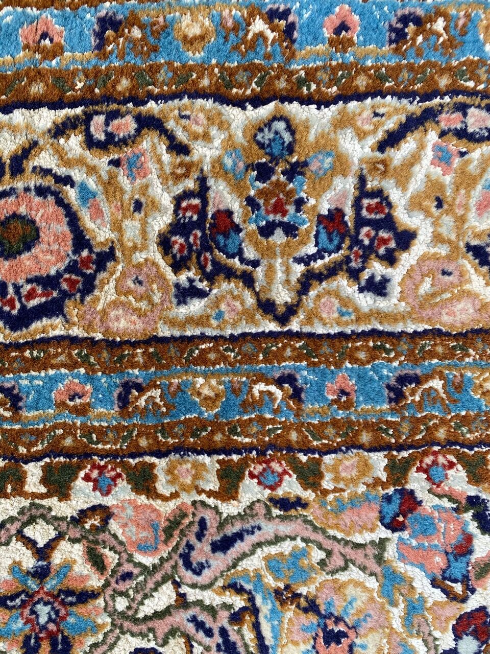 Carpet India Punjab wool and silk 120x190 cm