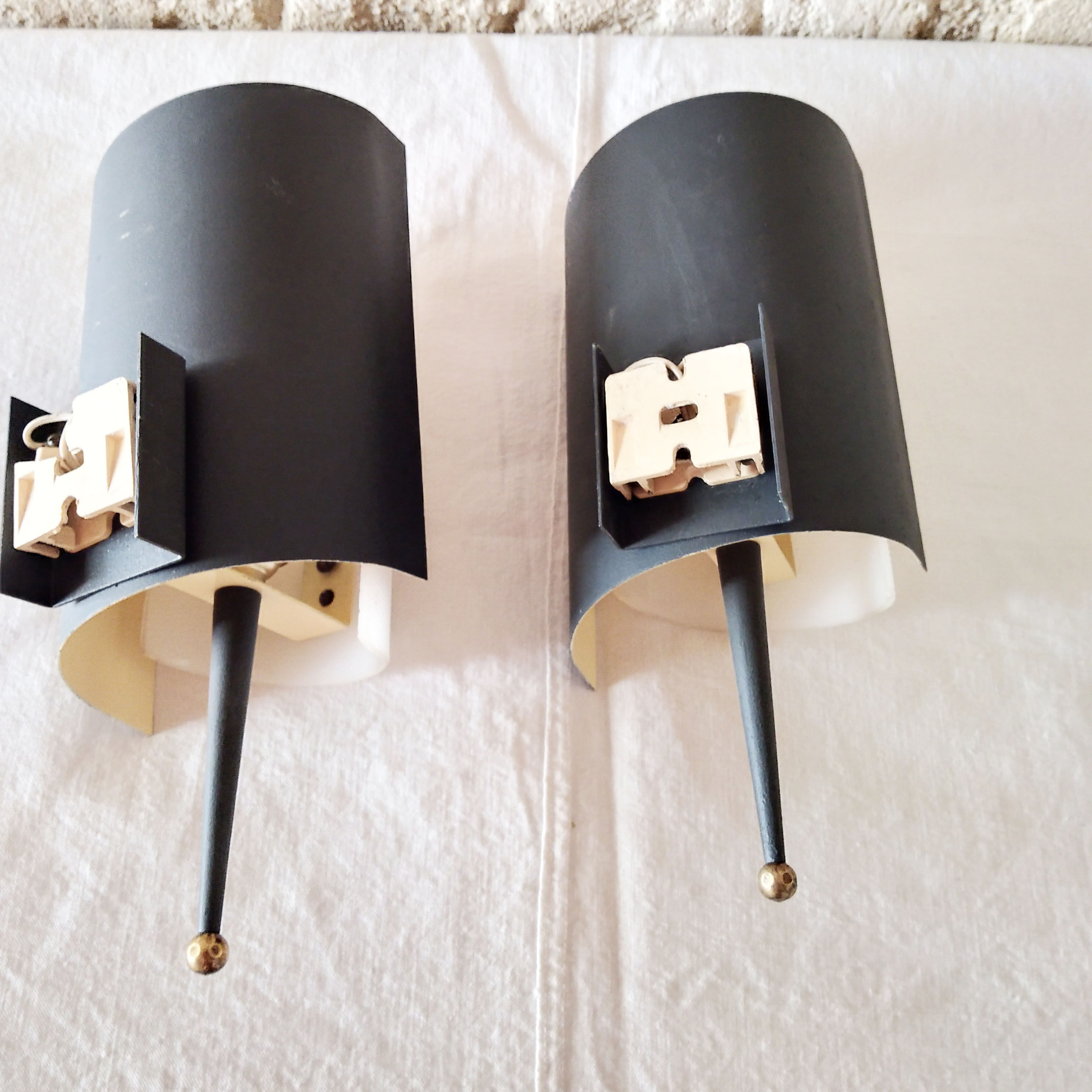 Paire d'appliques vintages 1960