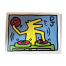 Affiche Keith Haring DJ streetart 80s