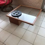 Table basse Roche Bobois designer Jp Cailleres plateau pivotant