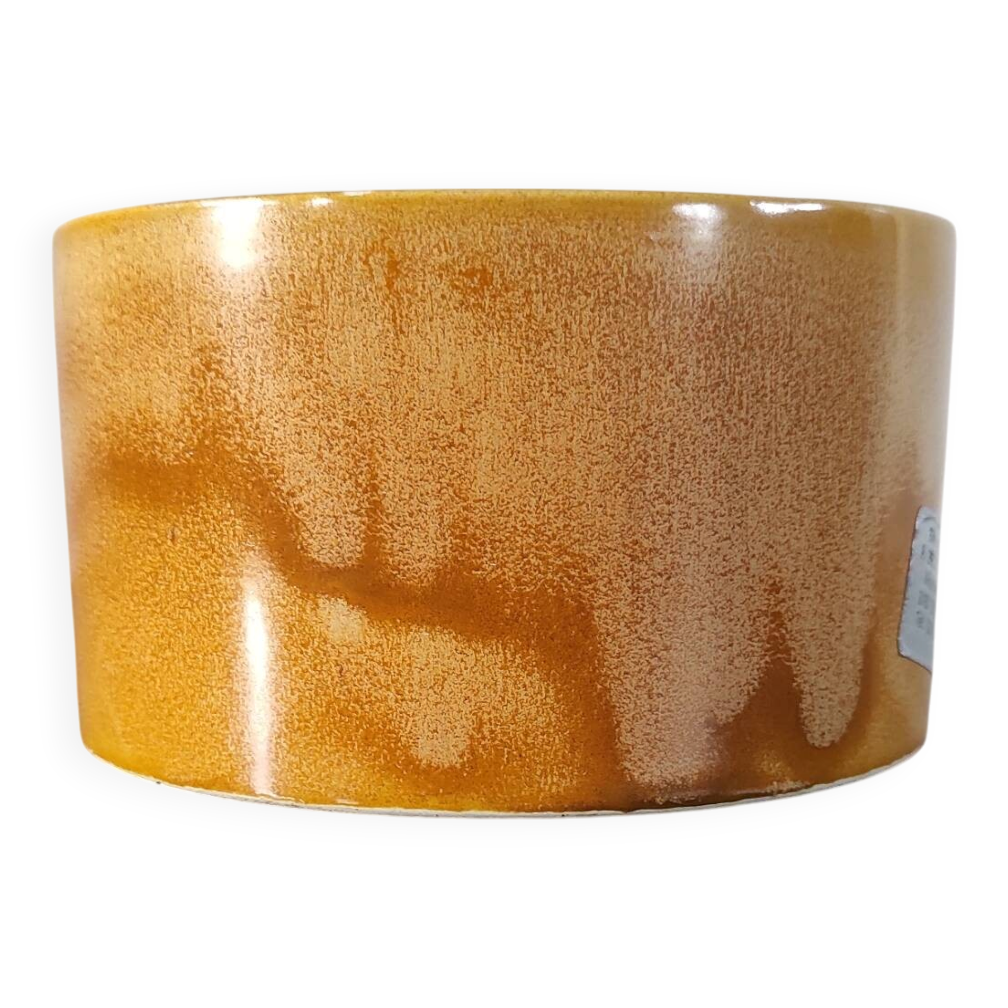 Vintage 1970s cache-pot in glazed ceramic