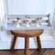 Wooden wall shelf