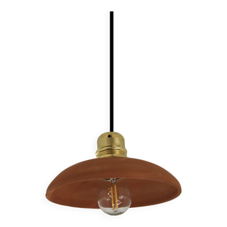 Suspension en faience rouge