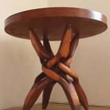 African teak root table 50s