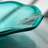 Coupe en opaline turquoise Seguso, Italie années 80