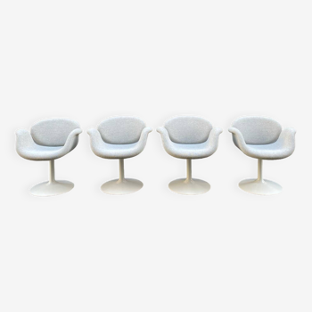 Set of 4 little tulip armchairs by Pierre Paulin