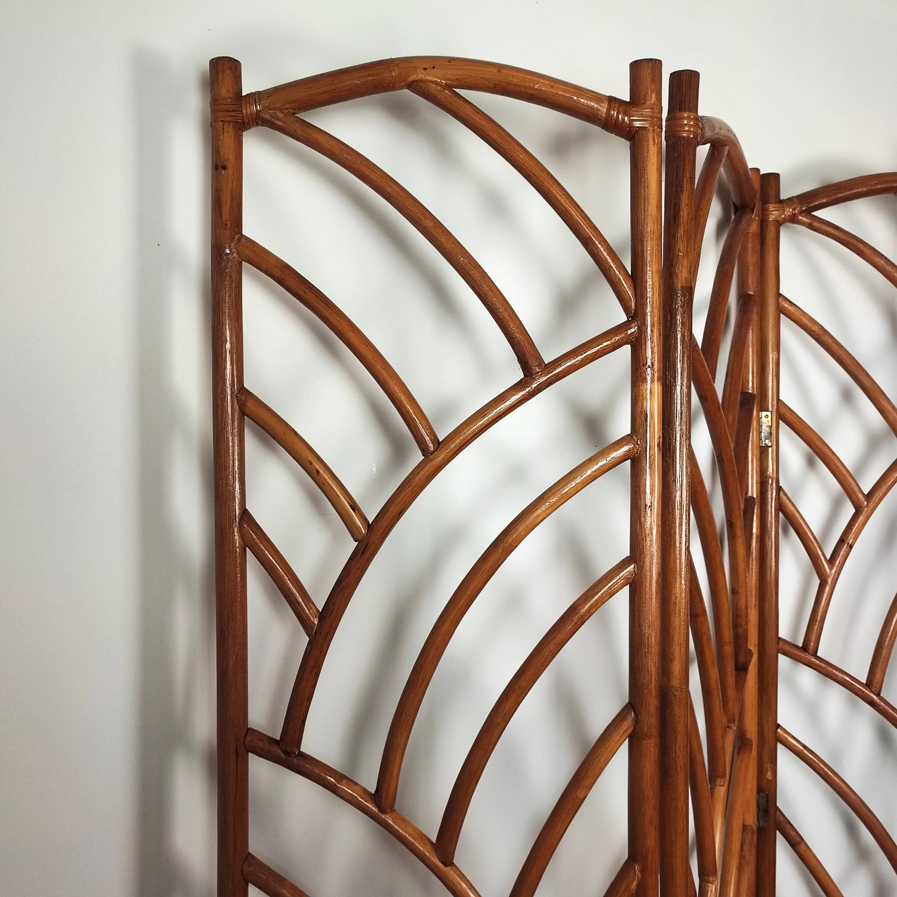 Bamboo and rattan screen
