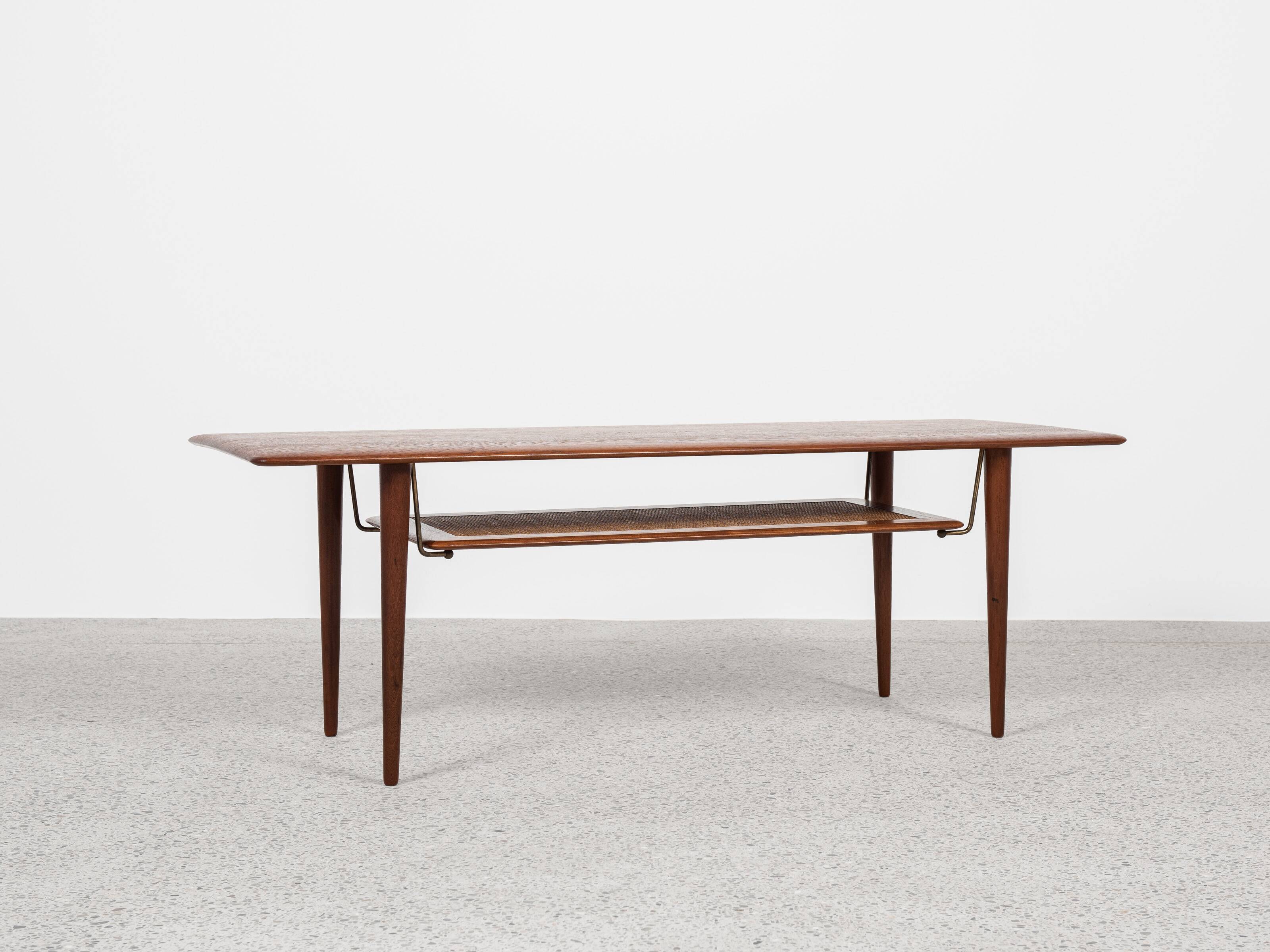 Midcentury Danish Coffee Table in Teak by Peter Hvidt & Orla Mølgaard