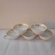 5 porcelain cups from Limoges – A. Lanternier & Cie – gold decoration
