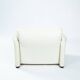 Chaise Maralunga de Vico Magistretti en cuir blanc