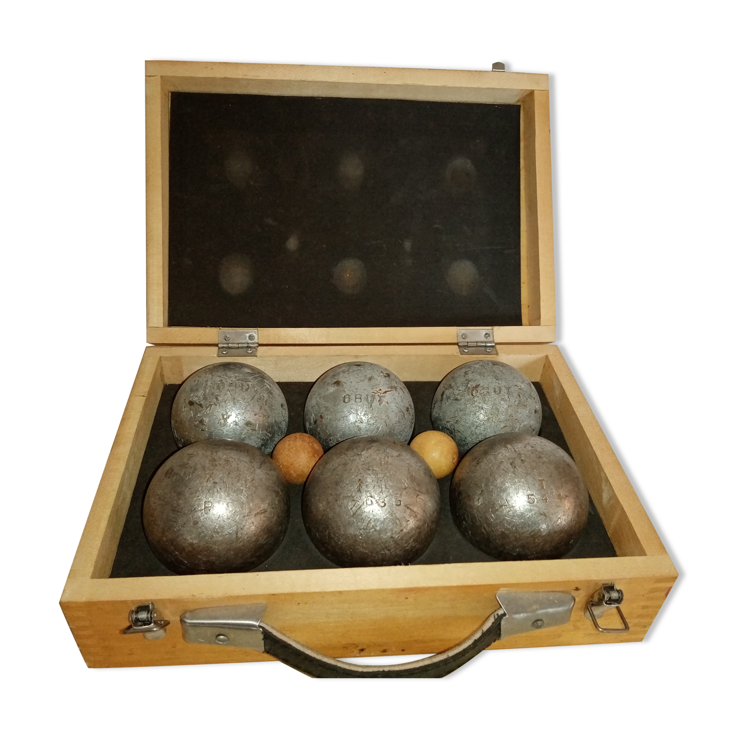 Box 6 bowls of petanque