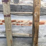Raw wood farm ladder