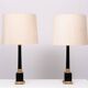 pair Large Colum Table lamps by Loevsky & Loevsky USA 1970s