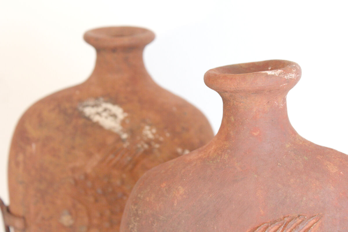 Pair of vase with decoration of fish