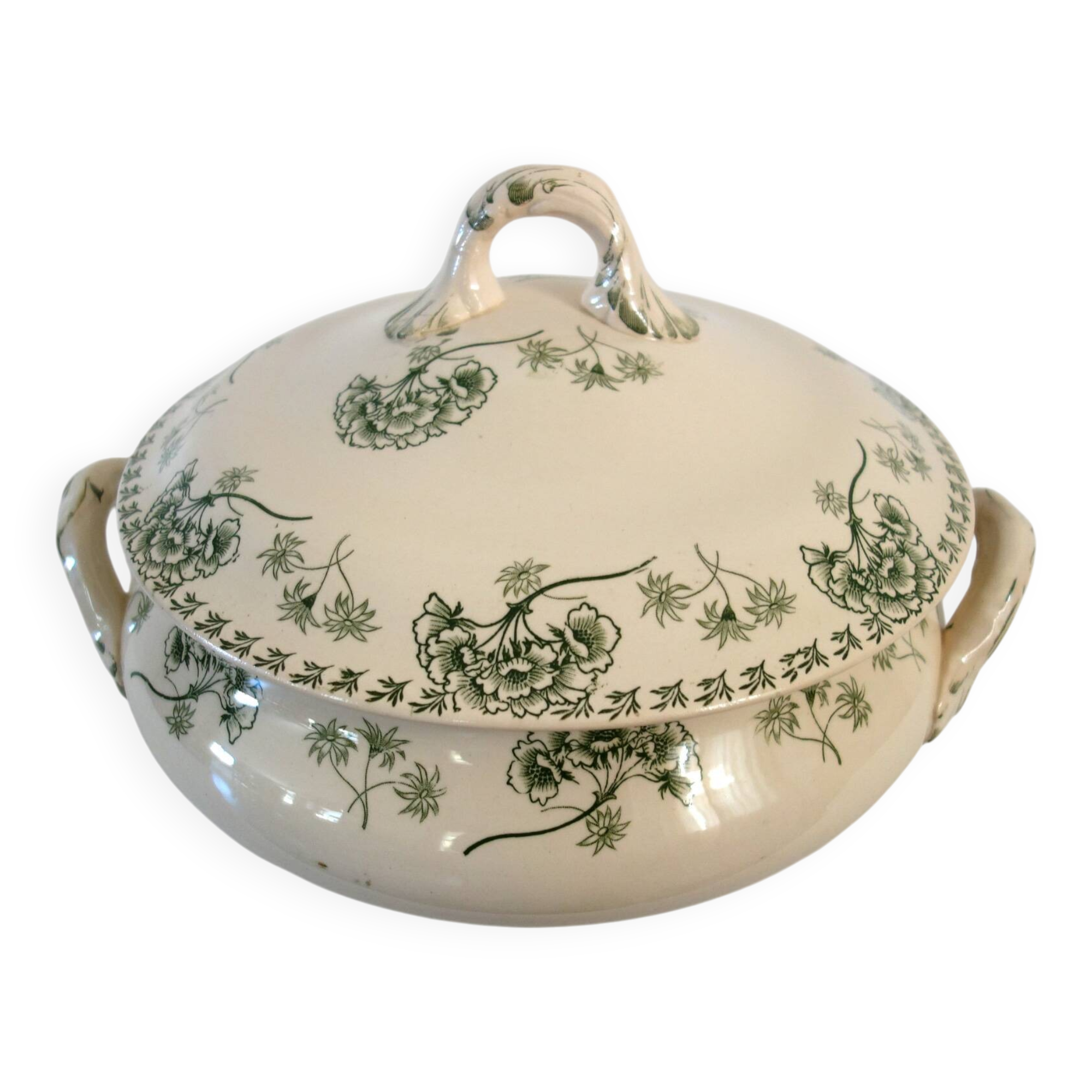 Large ironstone tureen "Palmyra" Sarreguemines