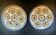 Set of two 25 cm oyster plates in MBFA Pornic earthenware, Cancale model.