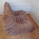 Togo velvet striped sofa