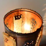 Accolay lamp with copper and resin shade