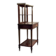 Bonheur du jour in mahogany and brass inlay, late 18th century