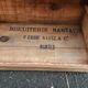 Ancienne meuble en bois 5 tiroirs fait en boîte publicitaire