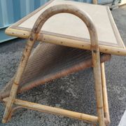 Vintage rattan coffee table