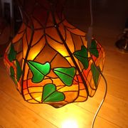 Tiffany-style stained glass pendant light