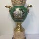 Rococo pedestal vase in Paris porcelain around 1830