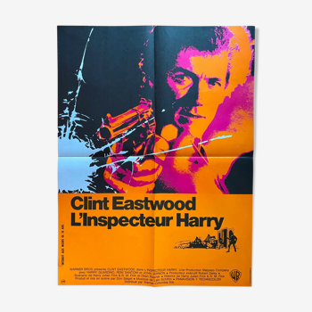 Affiche cinéma originale "L'Inspecteur Harry" Clint Eastwood 60x80cm 1971