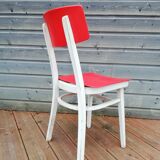 Set of 4 chairs and a vintage table, 70s