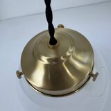 Pair of vintage opaline pendants